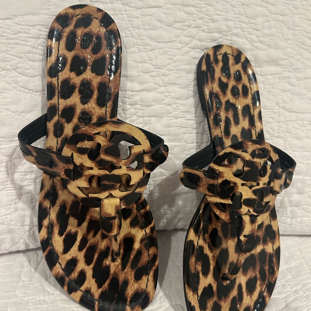 Tory Burch Leopard Print Sandals